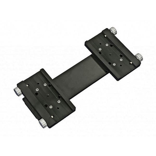 Lateral double 3" plate "Lodual" with fixed center holder #10M2130 and 2 pcs #10M2085 clamping plates [10M-2105]