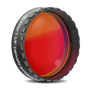 Eyepiece Filter Red 1.25", 610nm Longpass, Optically Polished w/MC  [BA-FCFR-1]