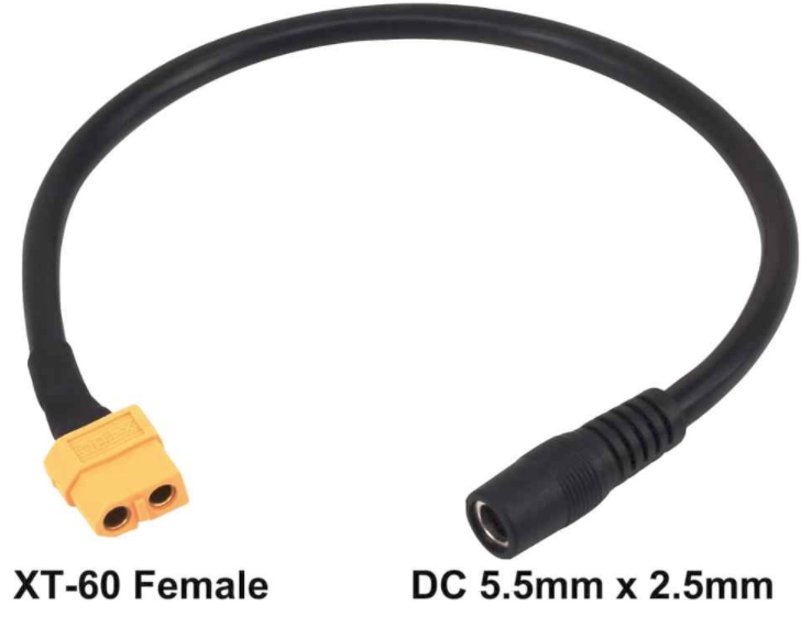 Pegasus Astro 2.5X5.5mm female to XT60 male adapter for PSU (UPBv2) [PEG-ADAPT-25XT60]