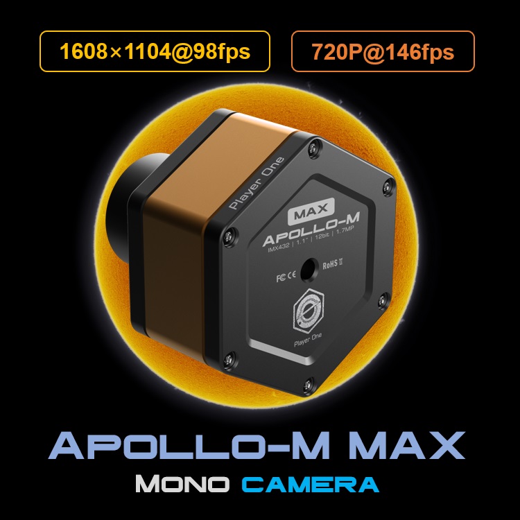 Apollo-M MAX USB3.0 Mono Camera (IMX432) M [PL-APOLLO-MMAX]